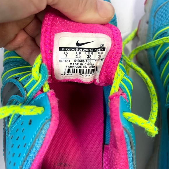 NIKE Flex Trail 2 Women's 7 Blue Pink Athletic Training Running Shoe Sneaker - Picture 7 of 14